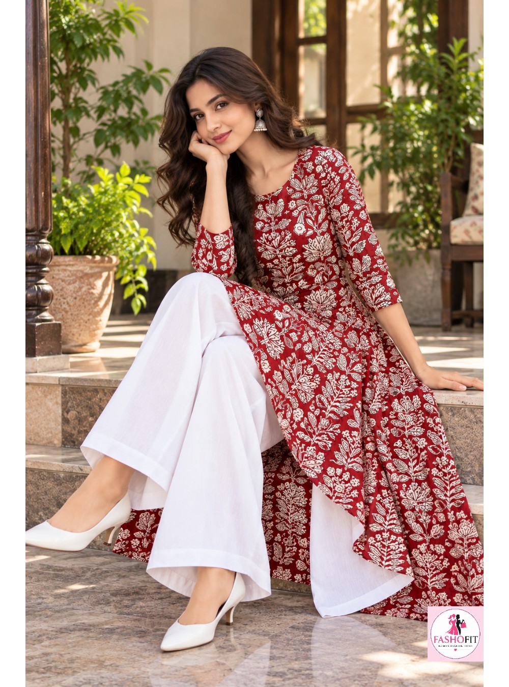Pure Cotton Anarkali Kurta (Only Kurta)