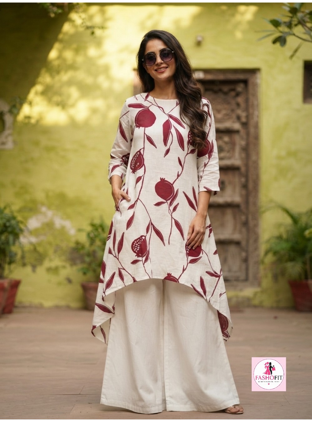 Trendy Casual Wear High-Low Cotton Kurti for Women