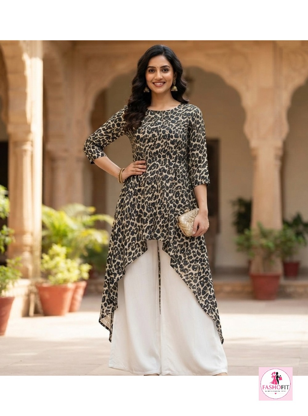 Trendy Casual Wear High-Low Cotton Kurti for Women
