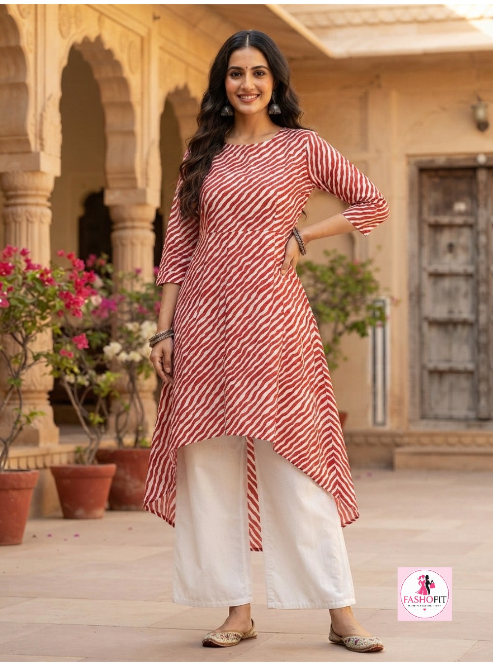 Trendy Casual Wear High-Low Cotton Kurti for Women