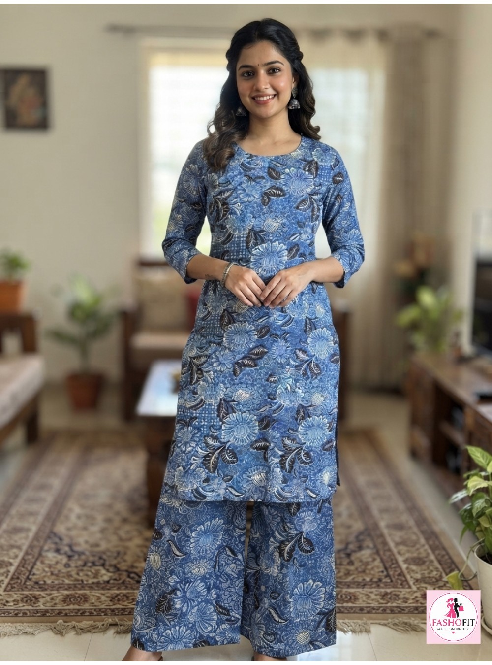 Chic & Elegant Ethnic Tunic with Matching Plazo