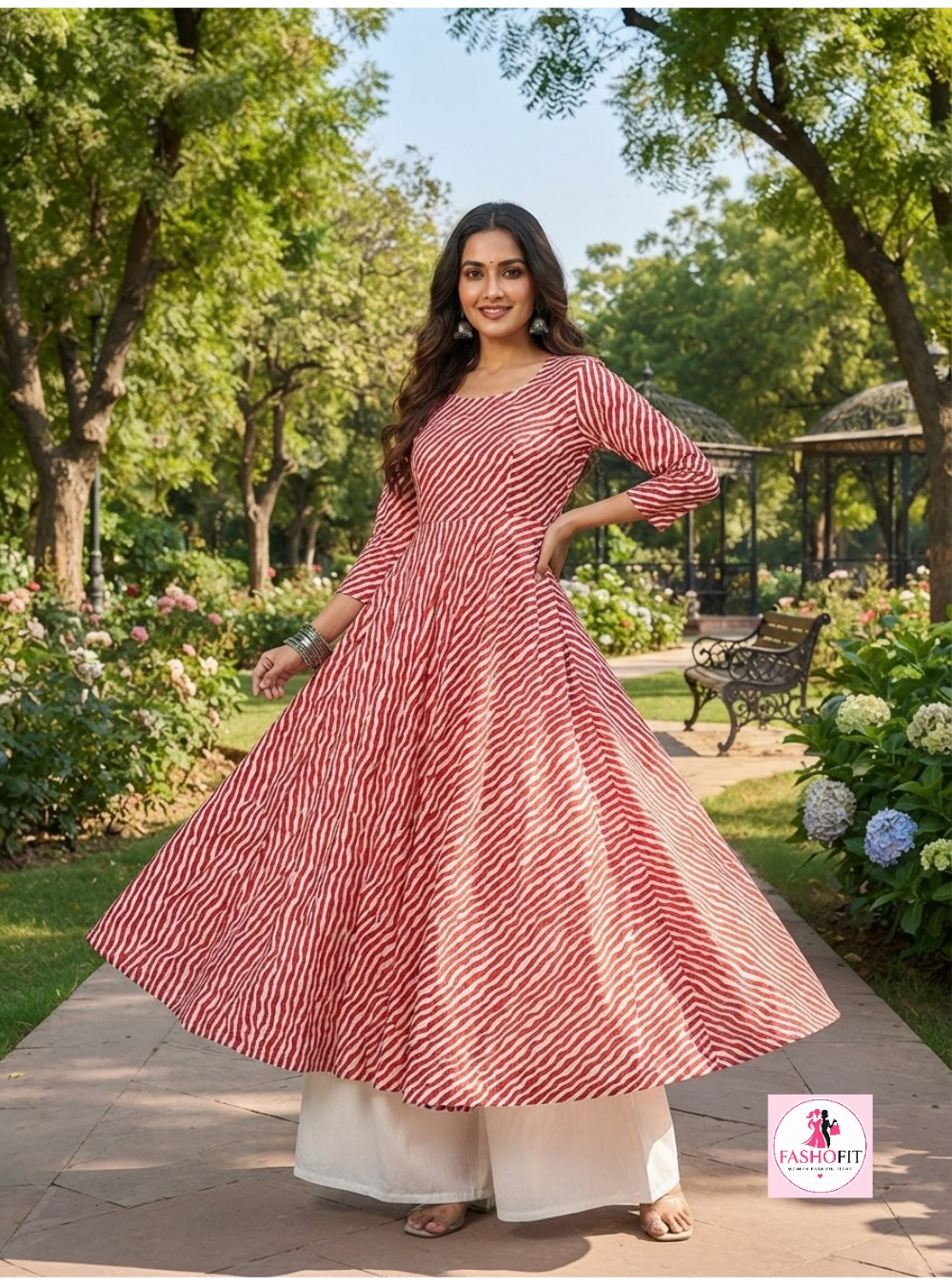 Pure Cotton Anarkali Kurta (Only Kurta)