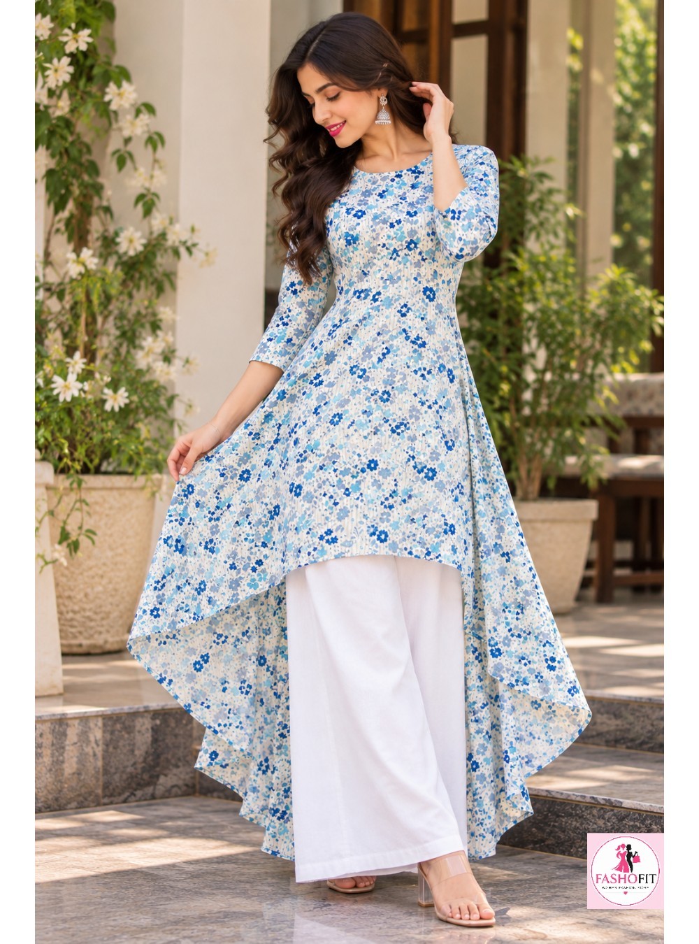 Trendy Casual Wear High-Low Cotton Kurti for Women