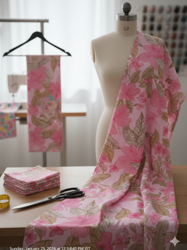 Summer Pure Cotton Printed Suit