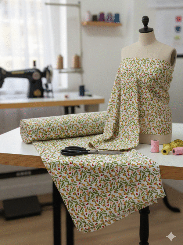 Summer Pure Cotton Printed Suit