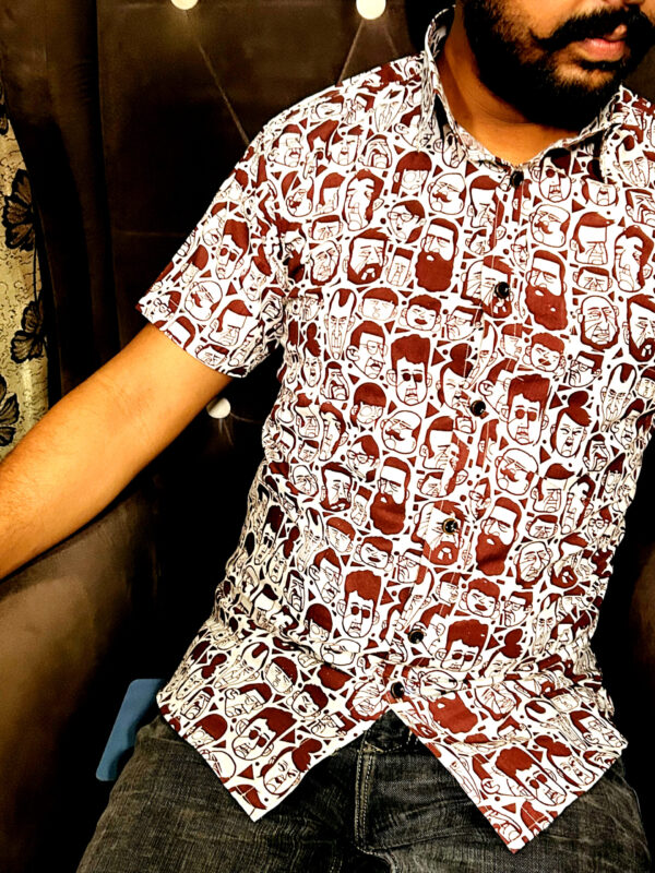 Mens Cotton Printed Shirt Fabric (2.5 Mtr)