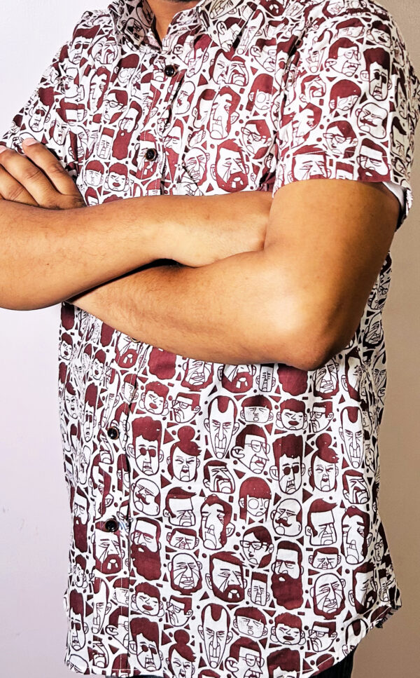 Mens Cotton Printed Shirt Fabric (2.5 Mtr) - Image 3