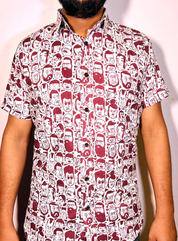 Mens Cotton Printed Shirt Fabric (2.5 Mtr) - Image 2