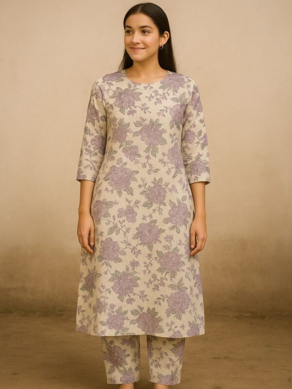 Long Kurti Fabric (Khadi Cotton)