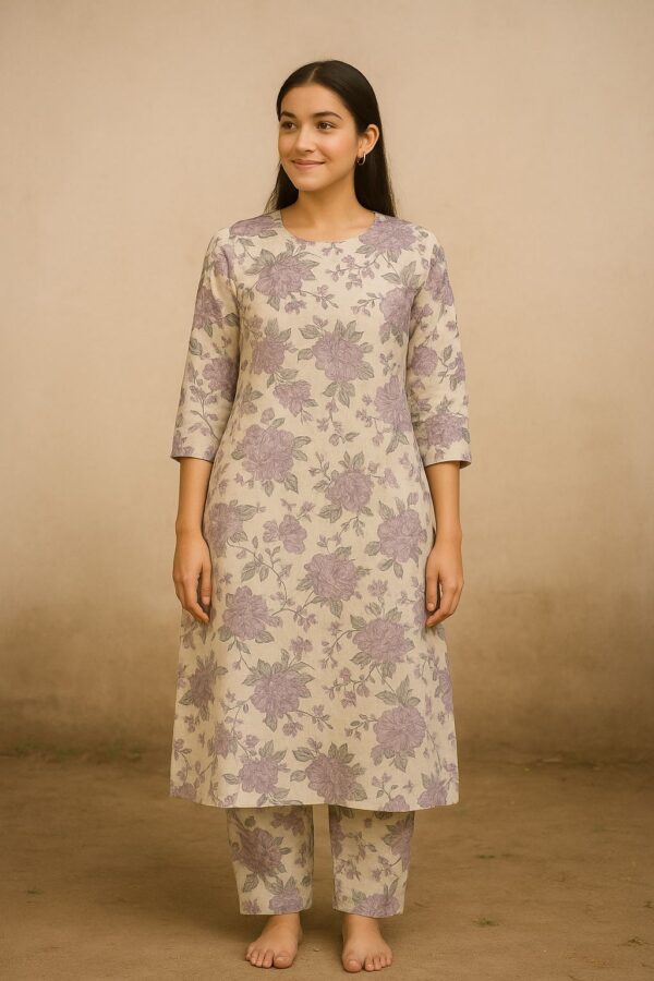 Long Kurti Fabric (Khadi Cotton)