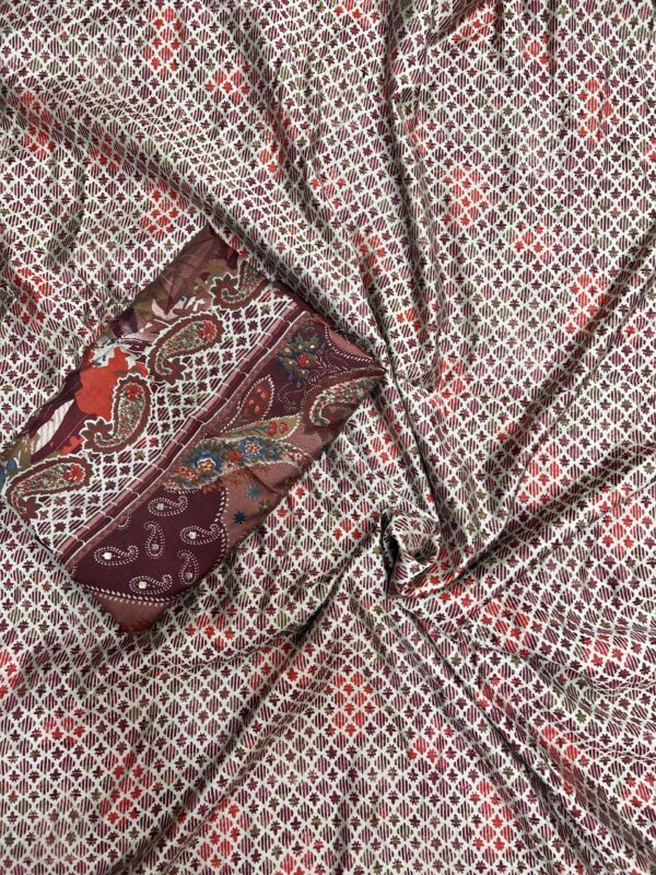 Muslin Dupatta Suit (Export Quality)